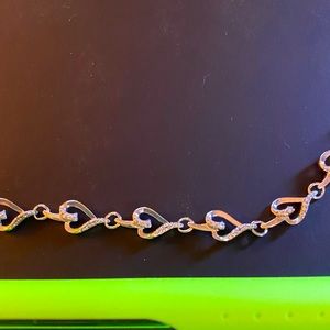 Sterling Silver heart bracelet